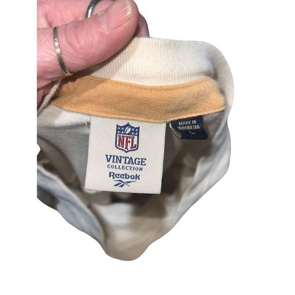 Rare NFL Vintage Collection Reebok Saints Cream Long Sleeve Top Men size Large - Picture 10 of 16